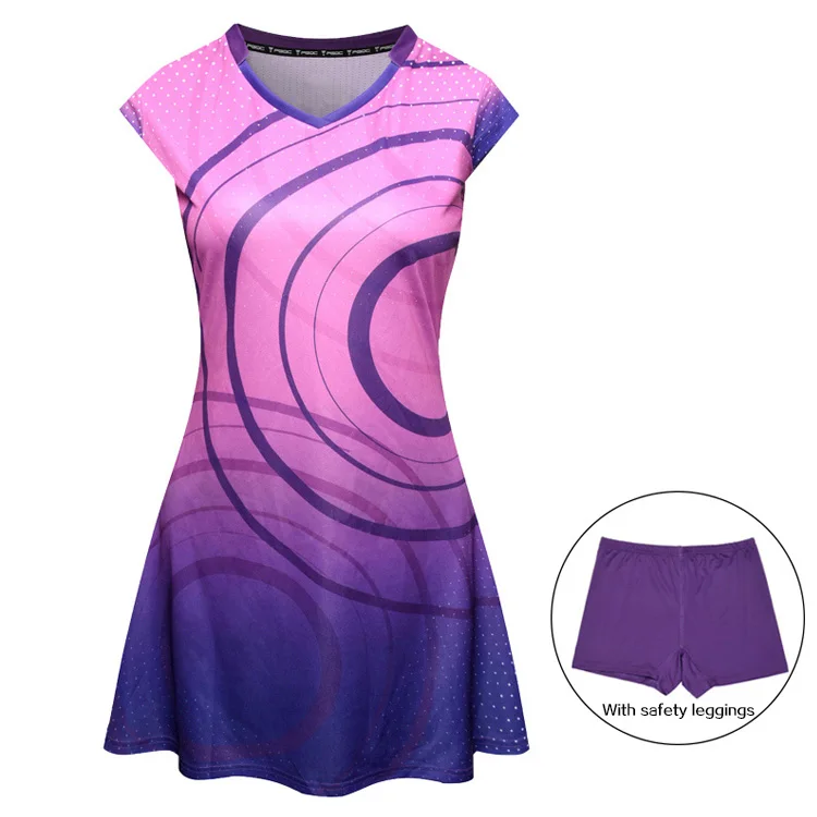 Sports skirts women fitness tennis Sublimated dress quick-drying Tennis Dress Sports Tennis Golf Suit Set Women