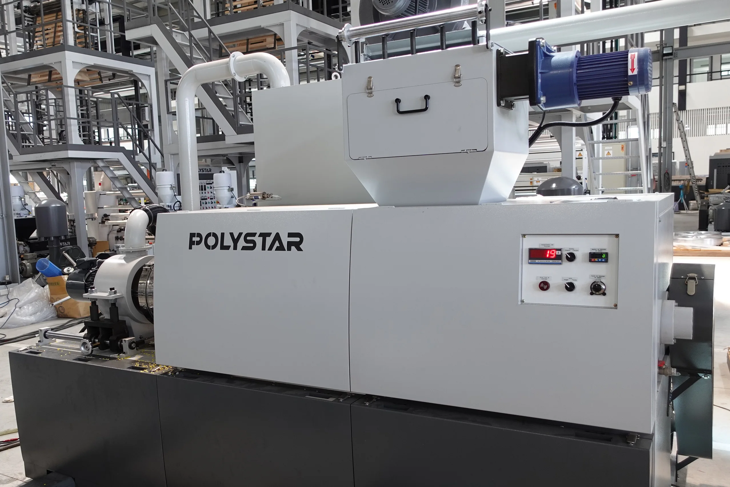 Гранулятор для повторной обработки мешков на молнии