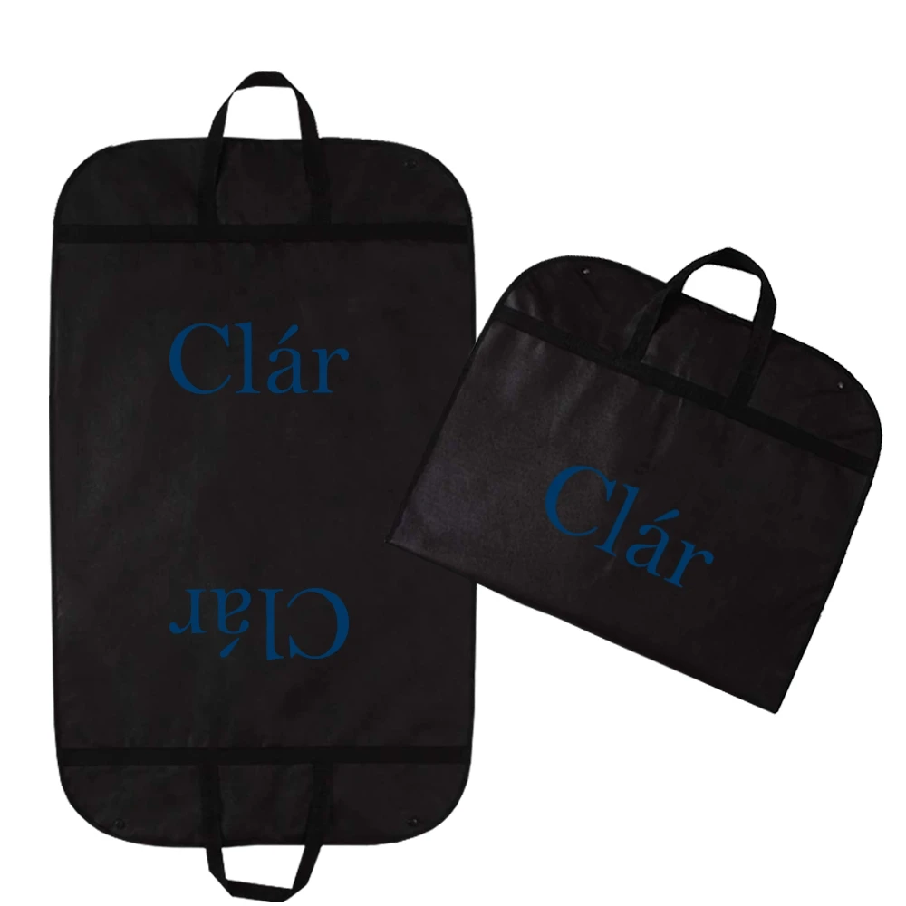Personalized Custom Fashion Travel Dust Cover Foldable Dress Clothes With Private Logo Garment Bag