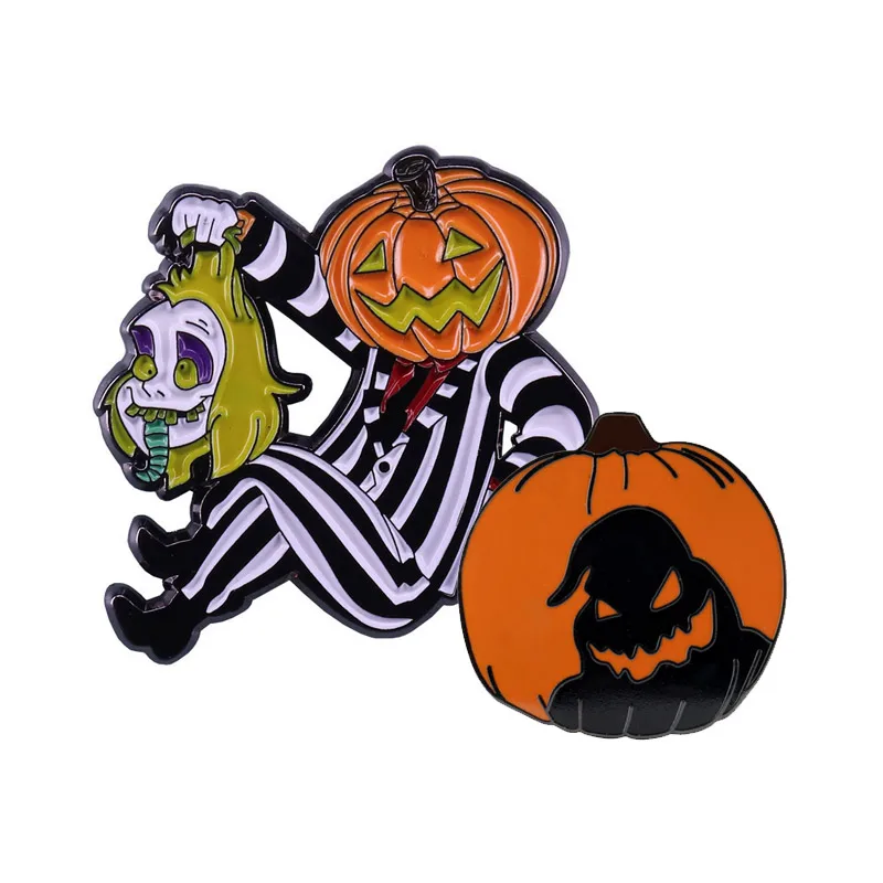 Halloween gifts custom made movie hard enamel horror lapel pin
