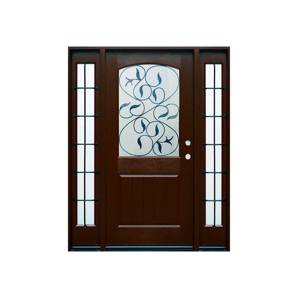 fiber glass luxury front door design balcony casement entrance doors