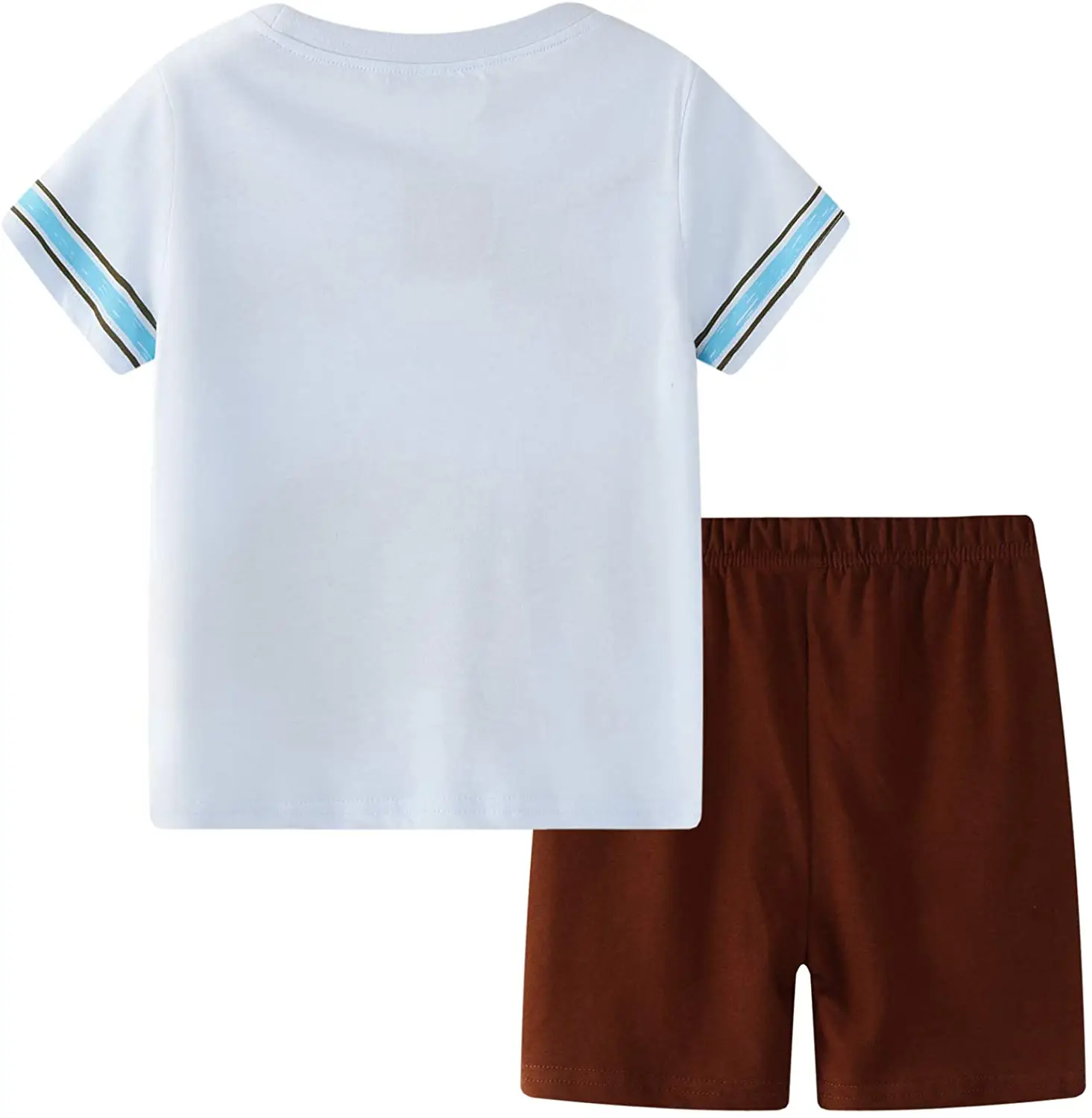 Children Clothing Two pieces T shirt Set Summer Cartoon New Kids Cotton Cute Sets Baby Boy Clothes