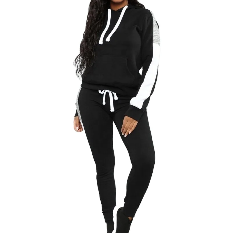 Good Price Blank Jogging Women Track Suits New Product Fitness Wear Long Sleeve Comfortable Women 2 Piece Track Suit