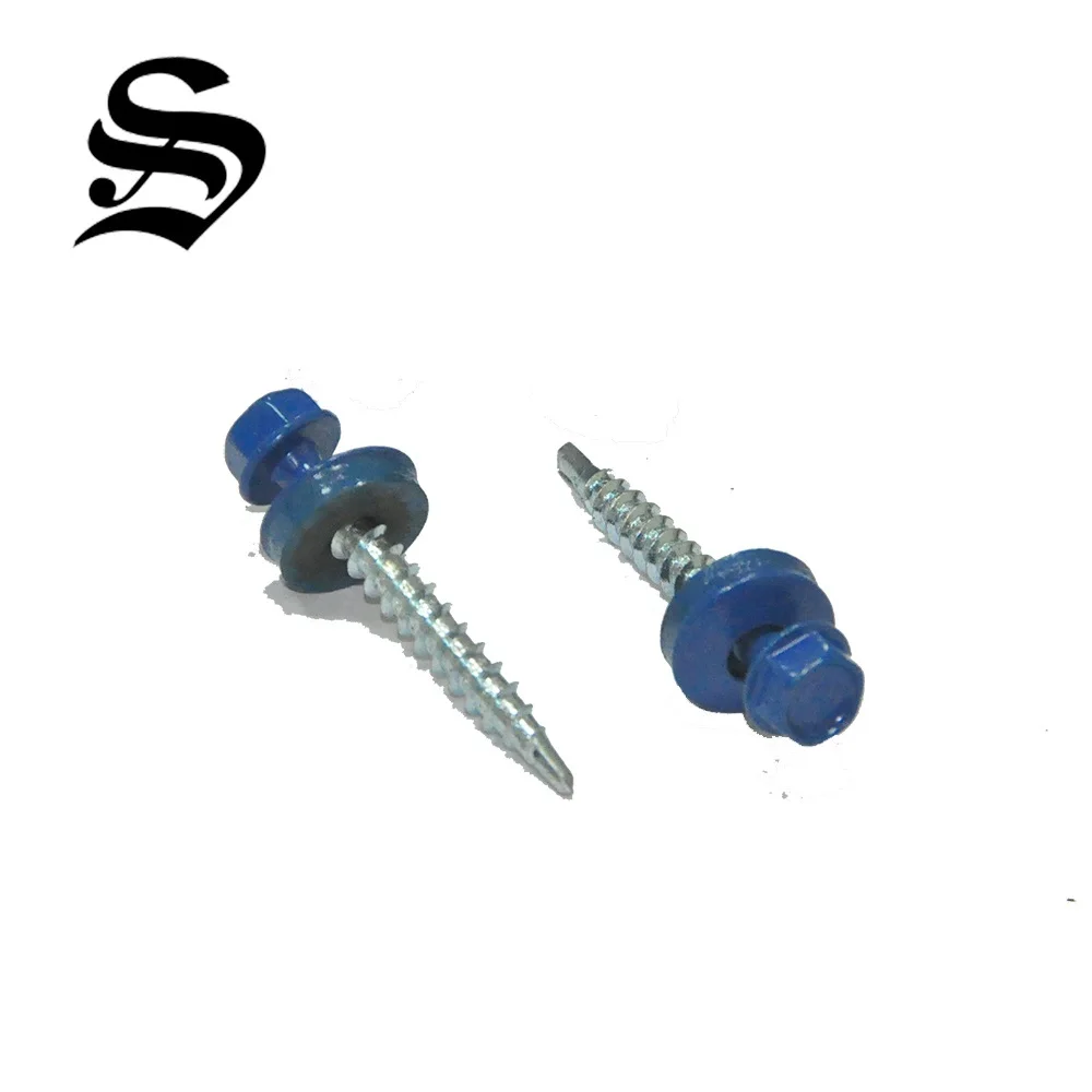
Head painted polycarbonate roofing screws for roofing sheet 