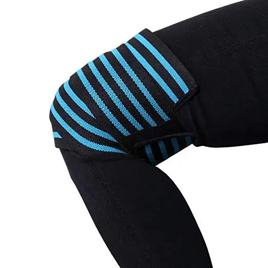 Knee Wrap Elasticated Compression Support for Gym Workout Weightlifting