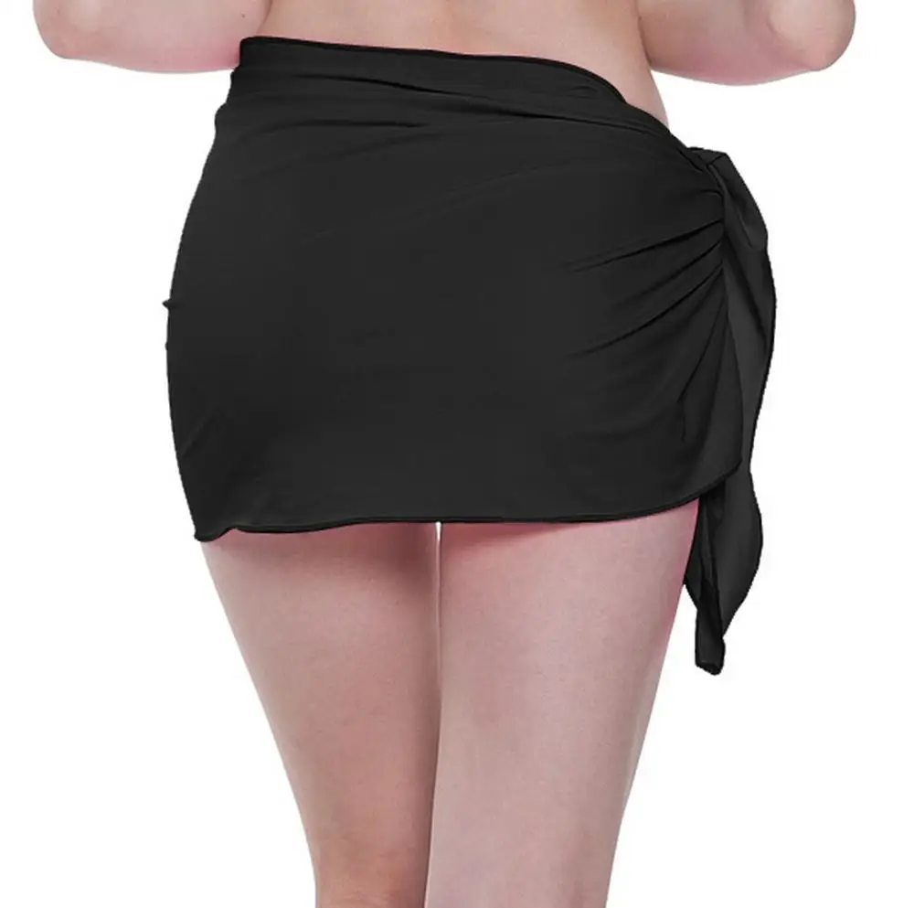 Holiday Beach Dress Swimwear Mini Sarongs Wrap Skirt Women Sexy Bikini Cover Up Short Sarong Summer Bathing Suit