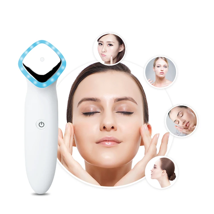Home use women face Skin Rejuvenation  beauty tools  red blue light therapy rf facial  beauty equipment