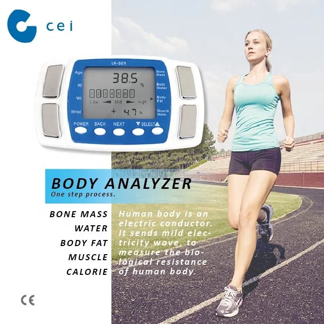 Portable Digital Body Health Analyzer Body Fat Measuring Device