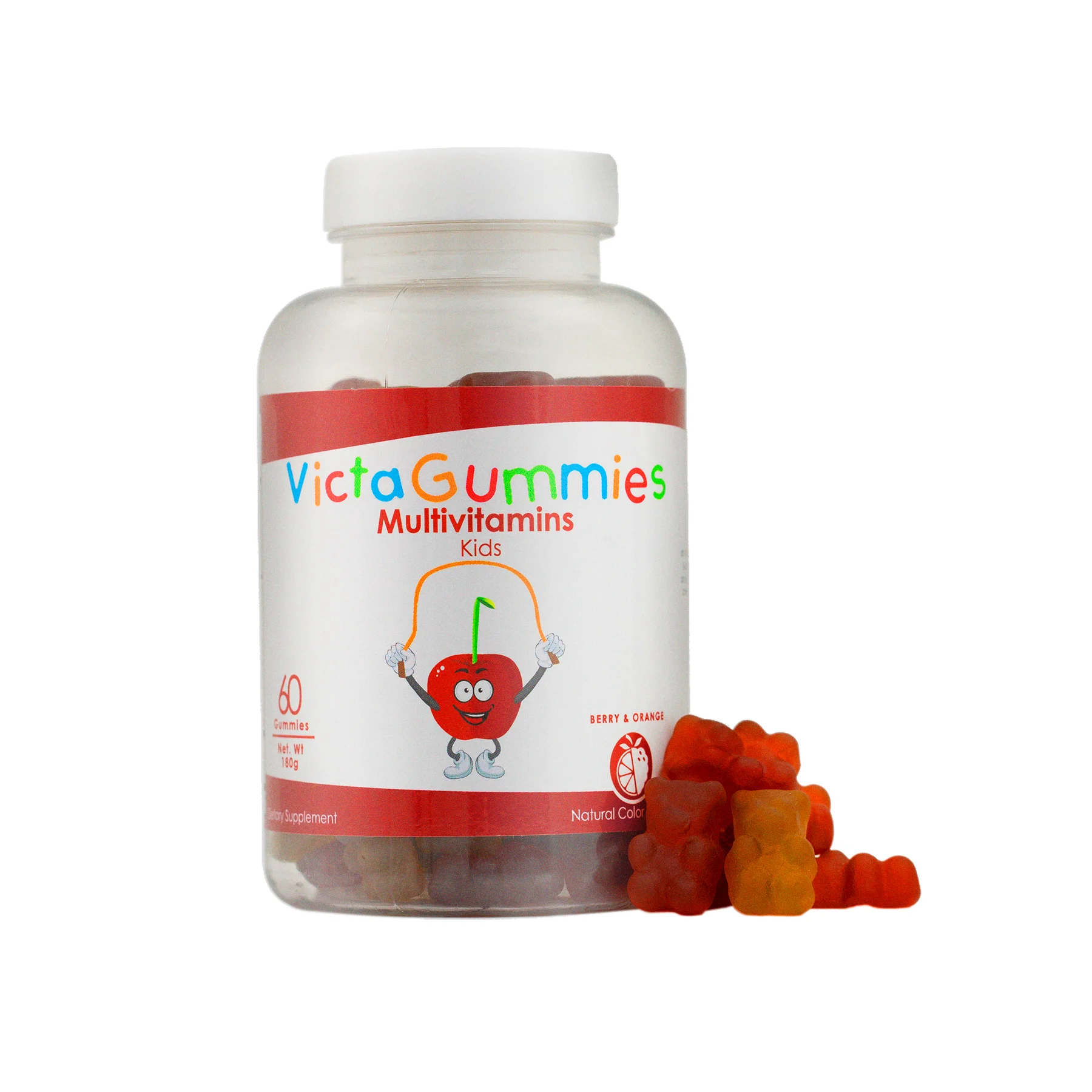 
VictaGummies Multivitamins 60 gummies per bottle - Food supplement for children with a mix of Vitamins A, C, D, E and Vitamin B 
