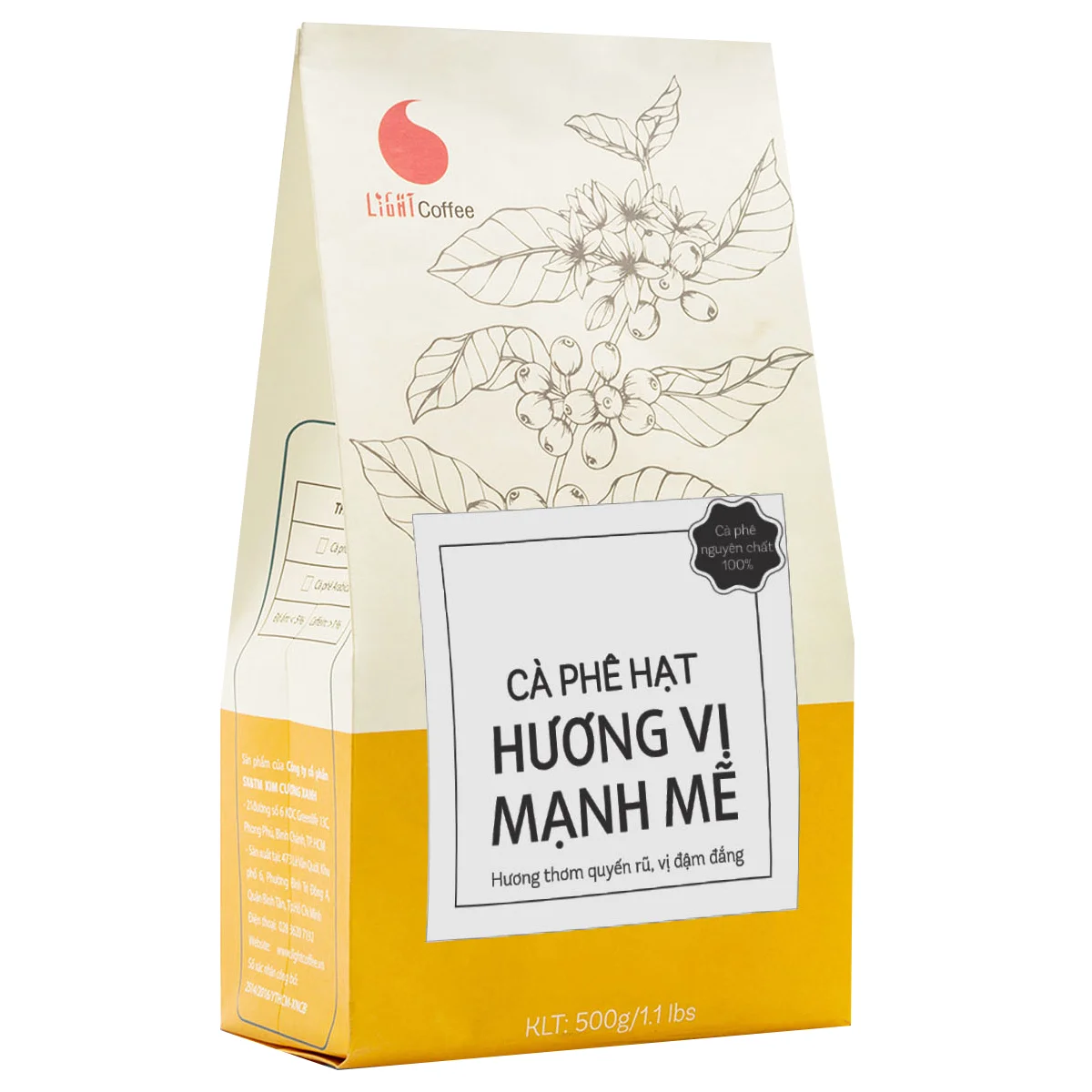  Светло-кофейные БРЭНД со вкусом сильные жареные кофейные зерна с сроком годности 24 месяца чистыми ингредиентами во Вьетнаме