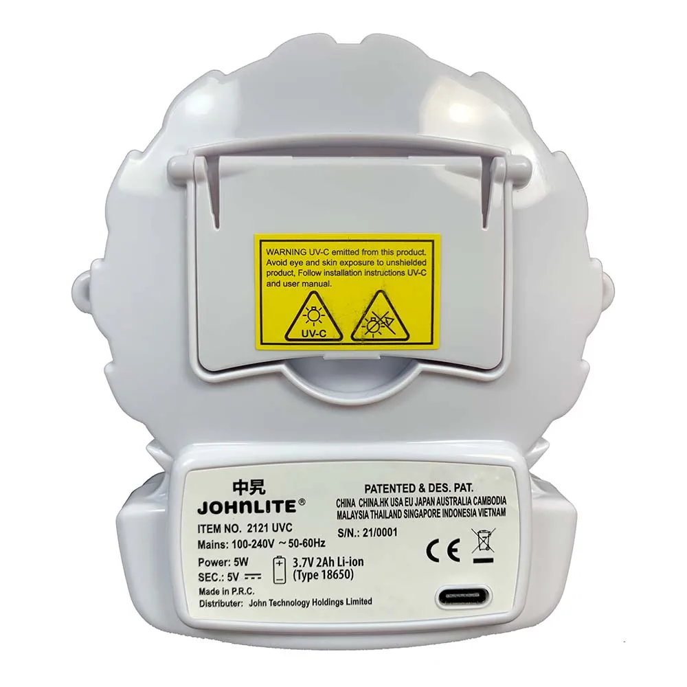 Мини-стерилизатор Johnlite UVC с ионизатором HEPA-очиститель воздуха портативный переносной USB-вентилятор убивает 99.9% вирусов бактерий микробов