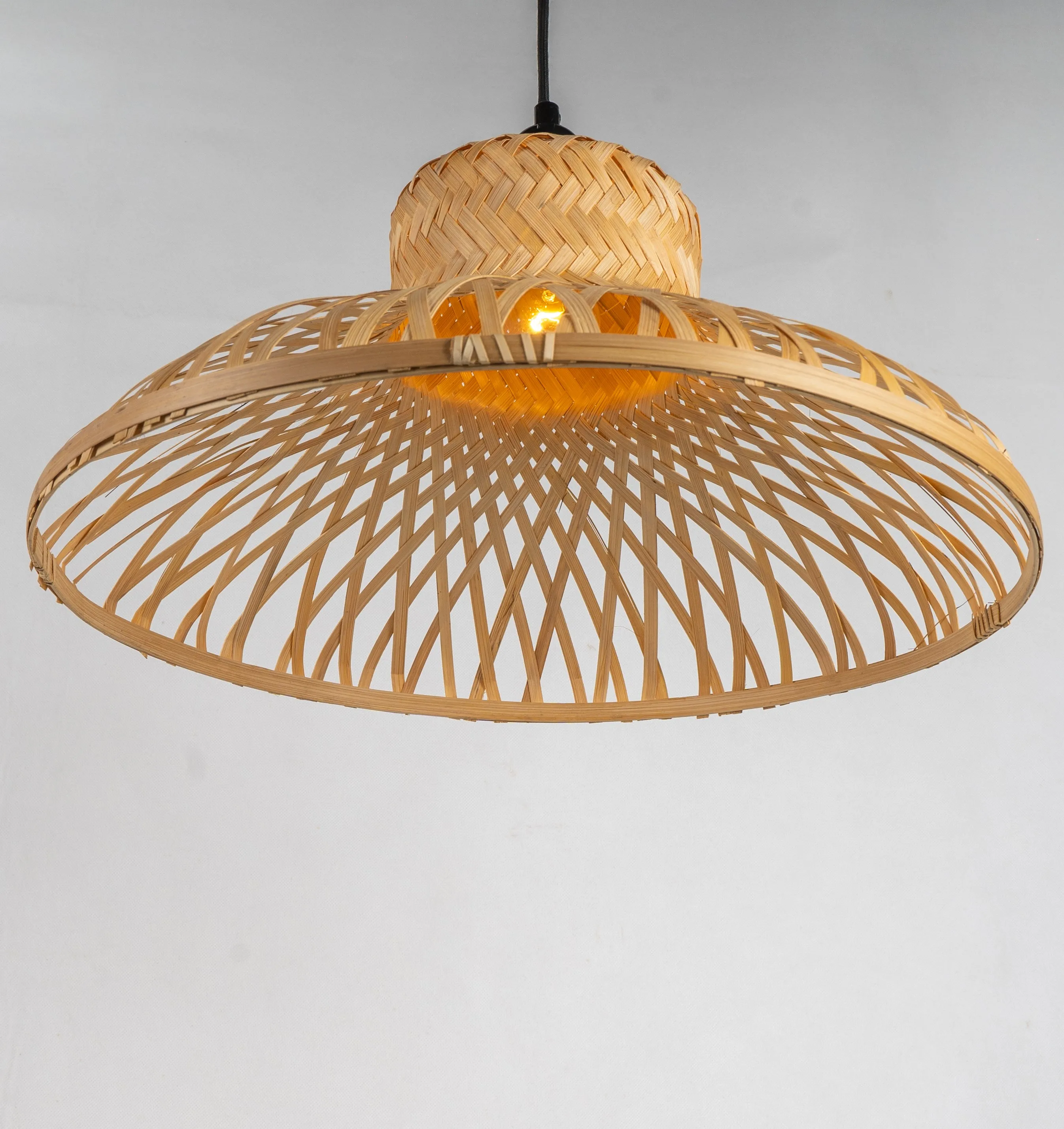  Бамбуковый декоративный подвесной светильник оттенки освещение натуральный бамбук ручной работы дизайн на заказ бамбуковый тканый фонарь