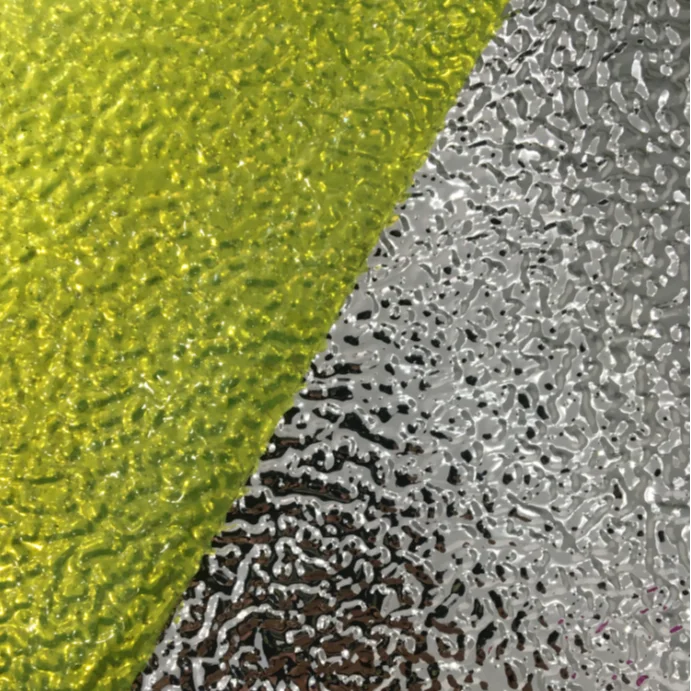 polished aluminium sheet stucco embossed finish with protective film on main side