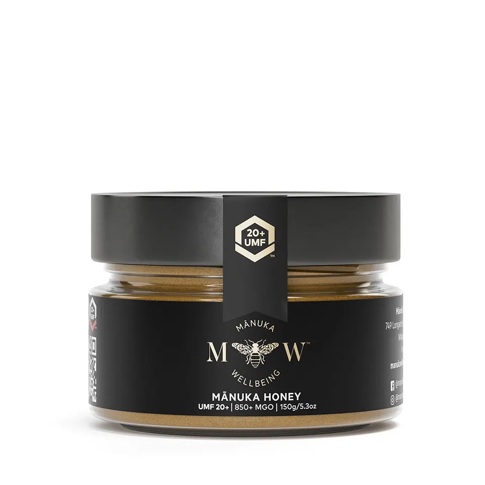 Manukawellbeing - UMF 20+ / MGO 850 + 150G, Premium 100% New Zealand Manuka Honey