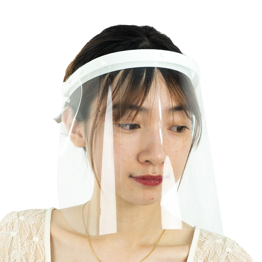 Dispoabe Safety Anti Fog Face Shield Clear Full Face Adjustable Face Shields