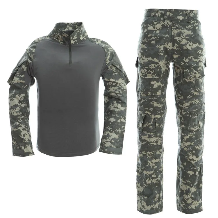 OEM Design Army Combat Paintball Military Half Zipper Plus Size Camouflage Work Jacke Hunting Uniform For Men