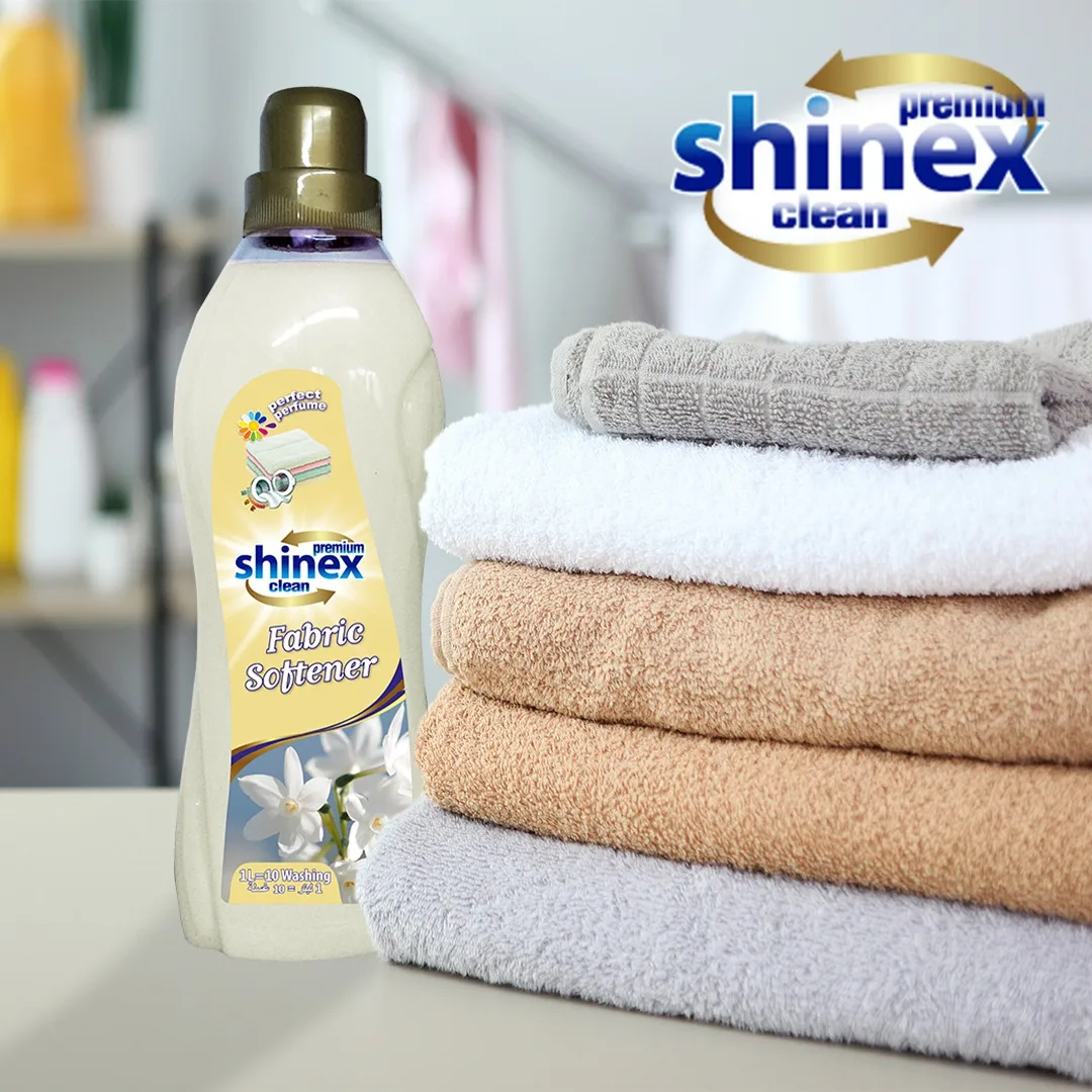 SHINEX Fabric Softener Liquid  Laundry Conditioner Scent Booster 1 lt Jasmine Sensitive Long Lasting Perfume  made in Turkey