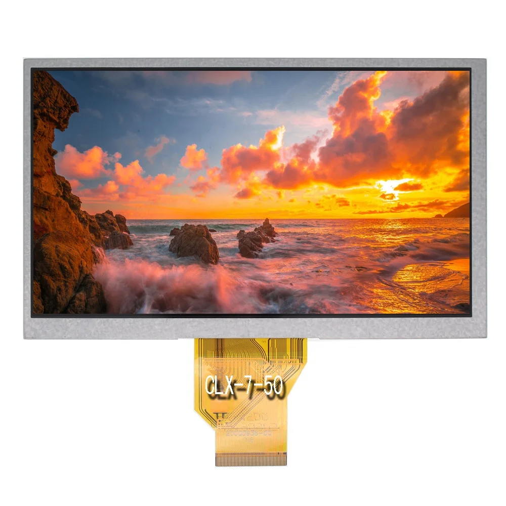 7 дюймов TFT цветная (RGB) 50PIN 800X480 ЖК-дисплей экран для