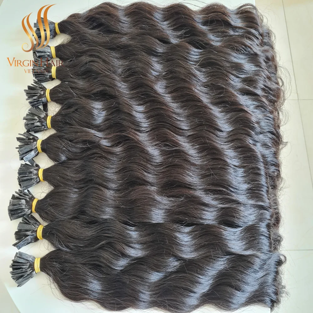 [NATURAL WAVE VIETNAMESE HAIR] High Quality 100% Cuticle Aligned Human Hair Wholesale Price Raw Wavy Unprocessed Hair