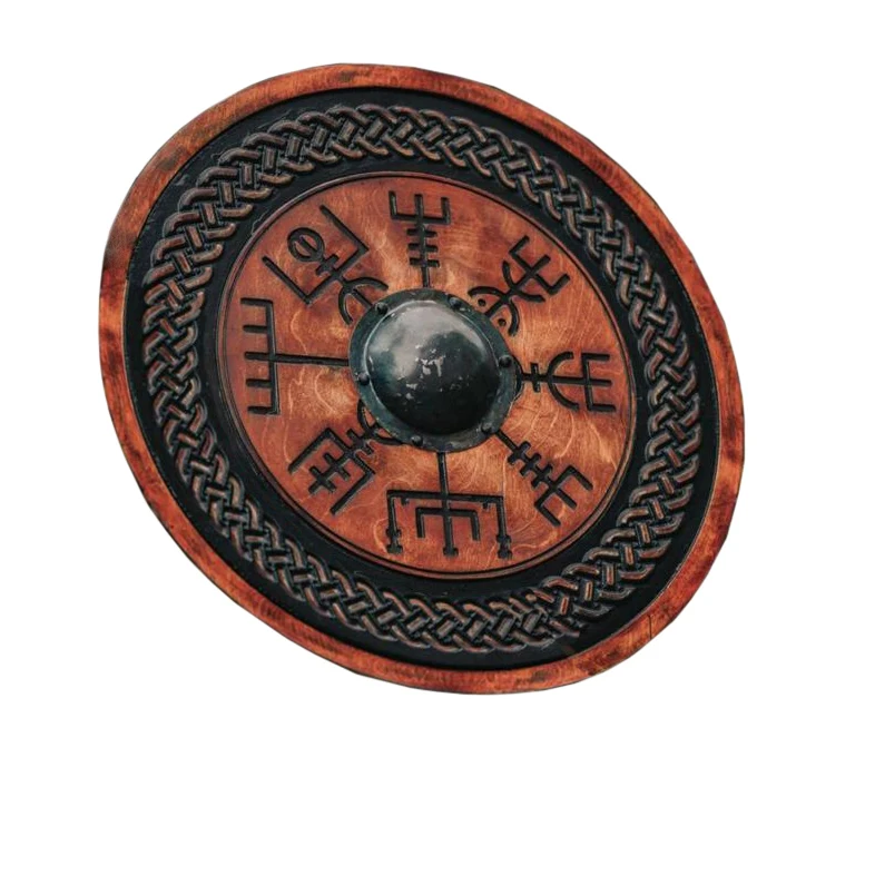 Ancient Medieval Armor Round Viking Shield Iron made Red Black Color Combat Protective Warrior Shield suppliers India