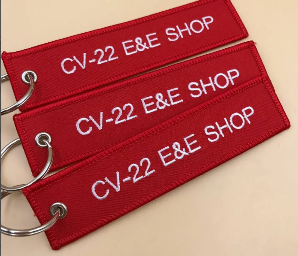 Изготовленный на заказ удаляем перед полетом брелок вышитый для ключей текст мотоцикл мини-камера автомобиля мотоцикла