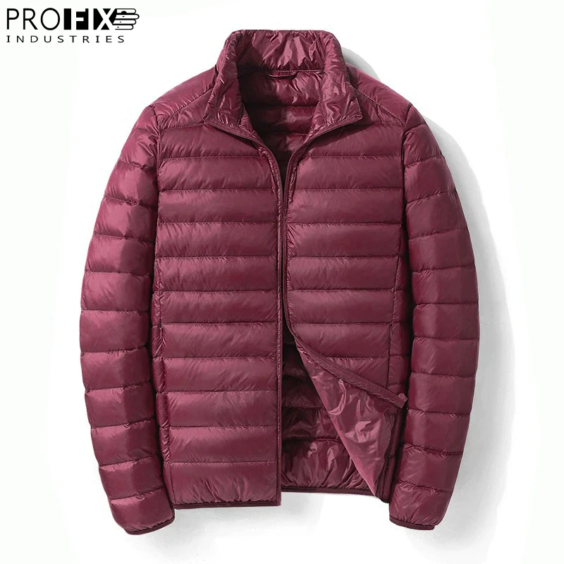 Packable Down Jacket Breathable Puffy Coat Top Quality Male Puffer Jacket Water-resistant