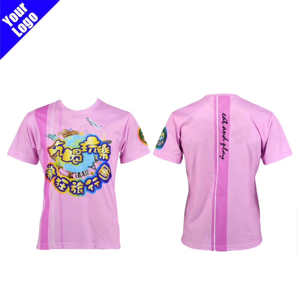 OEM service crew neck T Shirt mens digital sublimation printing customized t shirts Activewear training tshirts