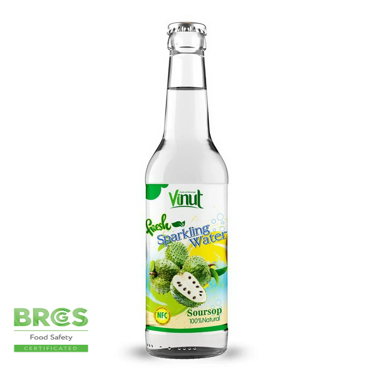 500 мл бутылка VINUT свежий сок Soursop со сверкающей водой