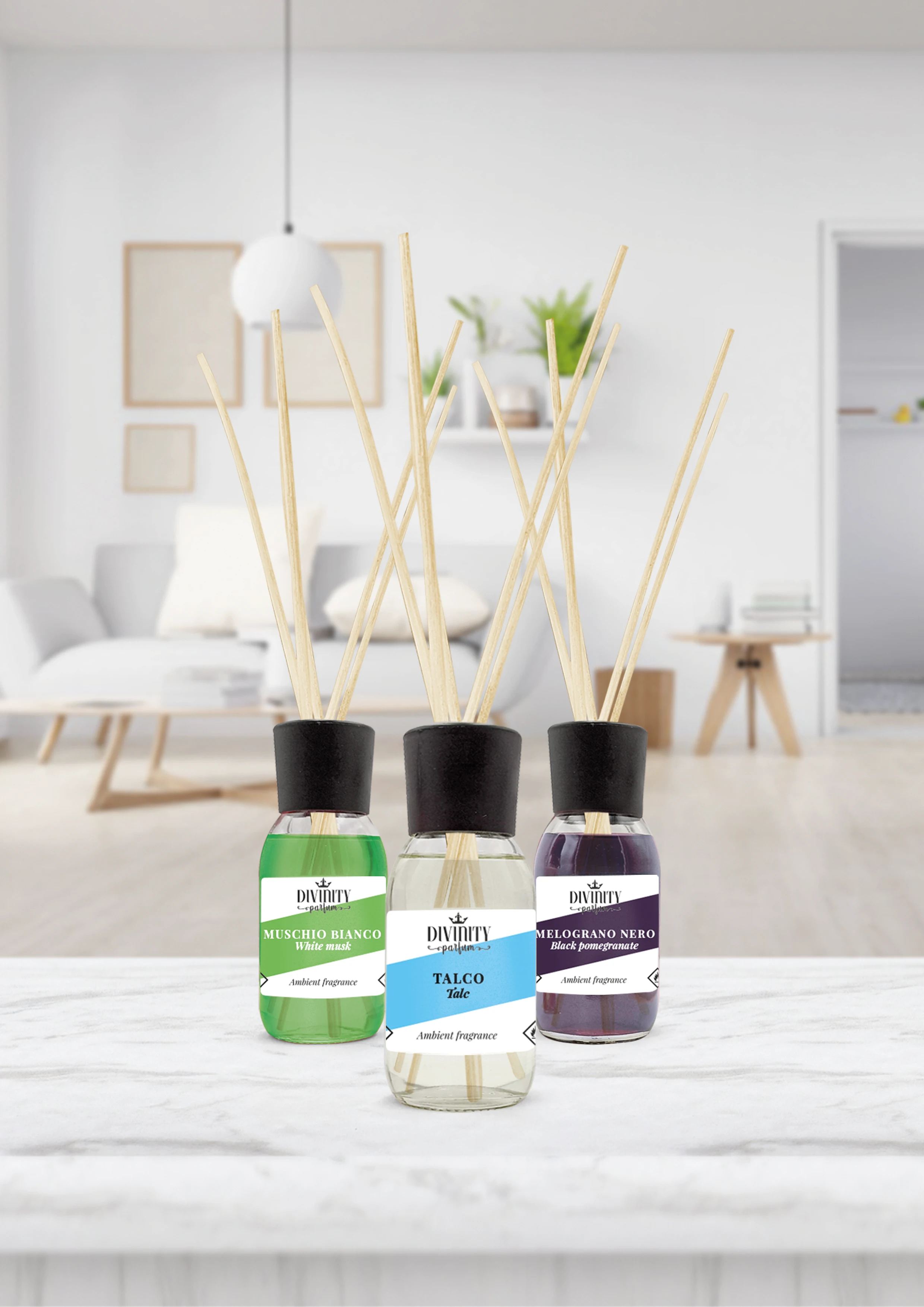 Top quality made in Italy air freshener best Cylamen reed diffuser home fragrance basic line 125ml
