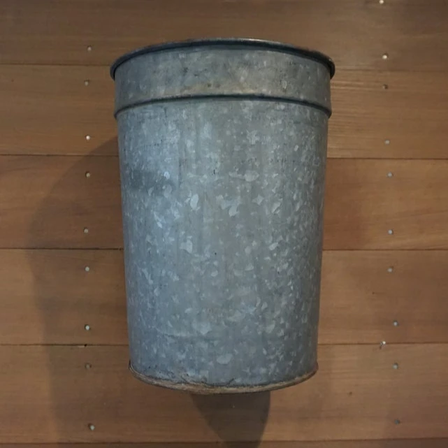 Galvanized Maple Sap Syrup Bucket for Flowers Seasonal Greenery Farmhouse Wall Vase