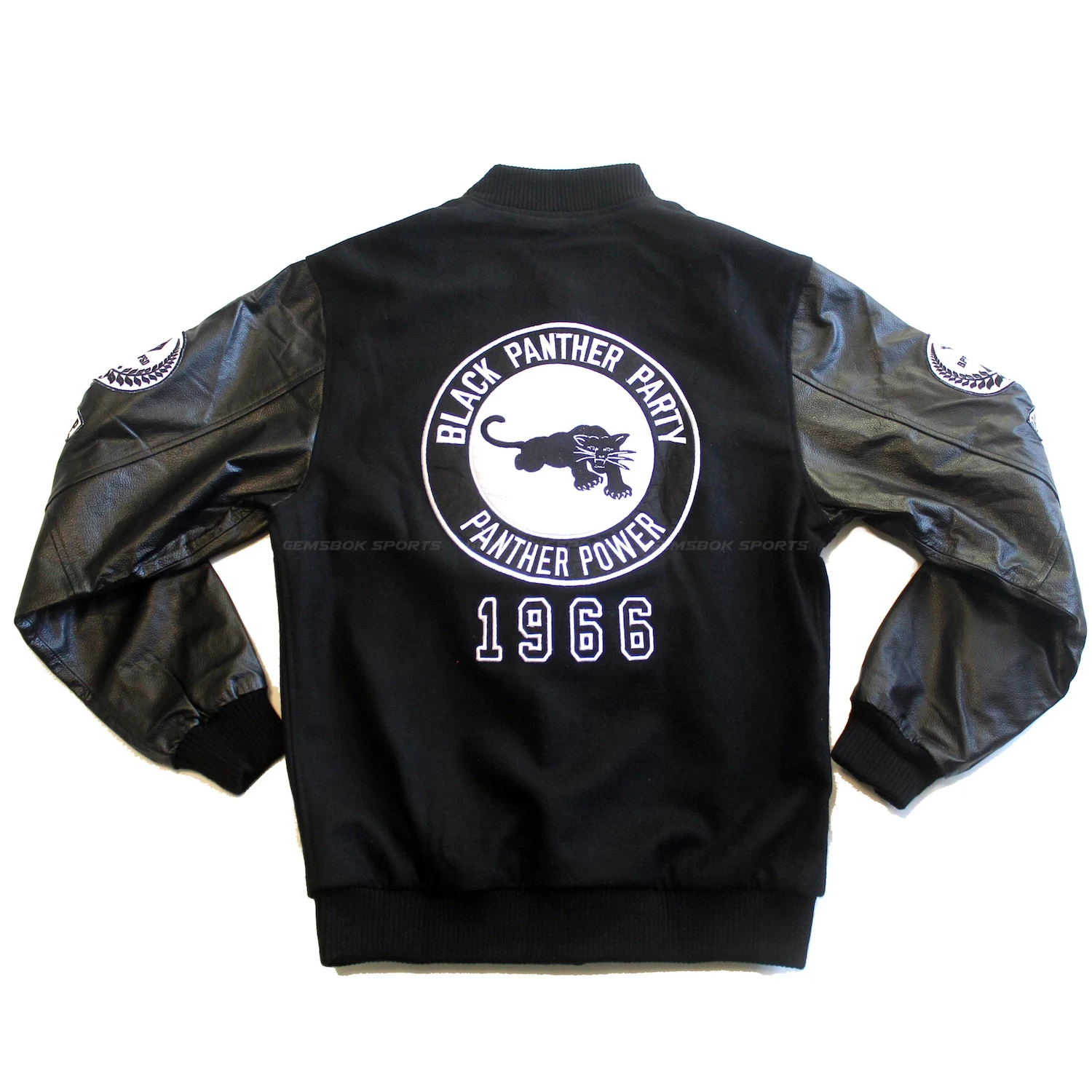 Куртка Panther Varsity черная контрастная Лоскутная куртка-бомбер Letterman мужская куртка высшего качества Черная