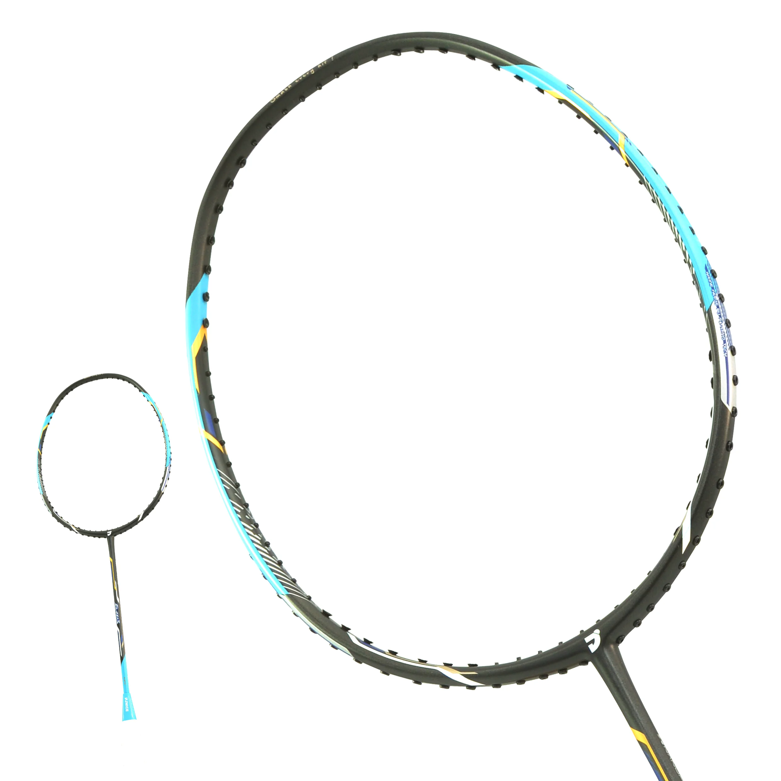 Jnice ELASIS BLUE 30T U-HM Nano Carbon Graphite badminton racket