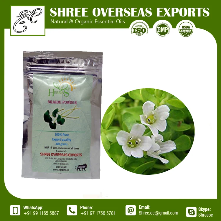 Natural Brahmi Powder from India