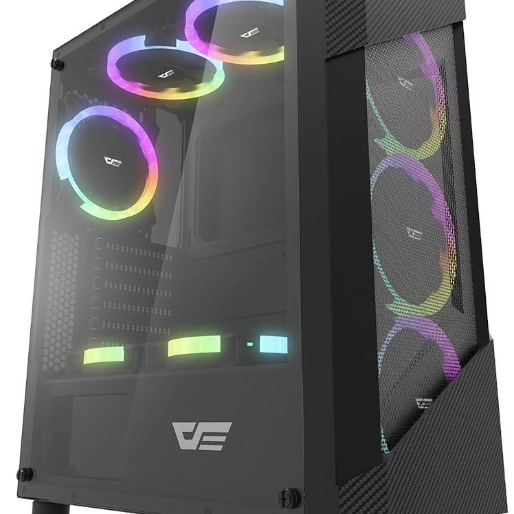 darkflash Pollux mesh panel PC gaming case computer hardware & software TKA