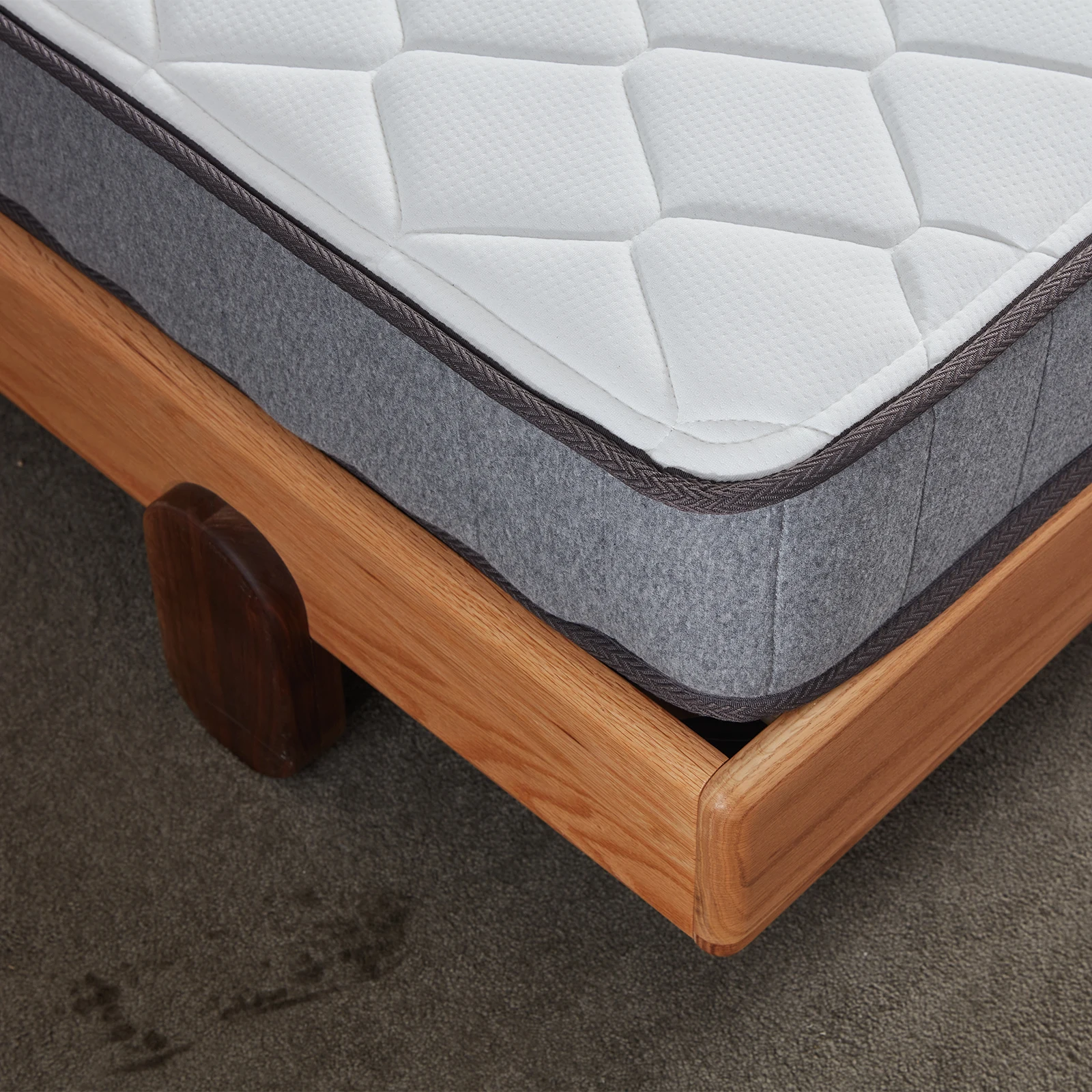 Трикотажная ткань с пружинным King Size матрас из пены с эффектом памяти