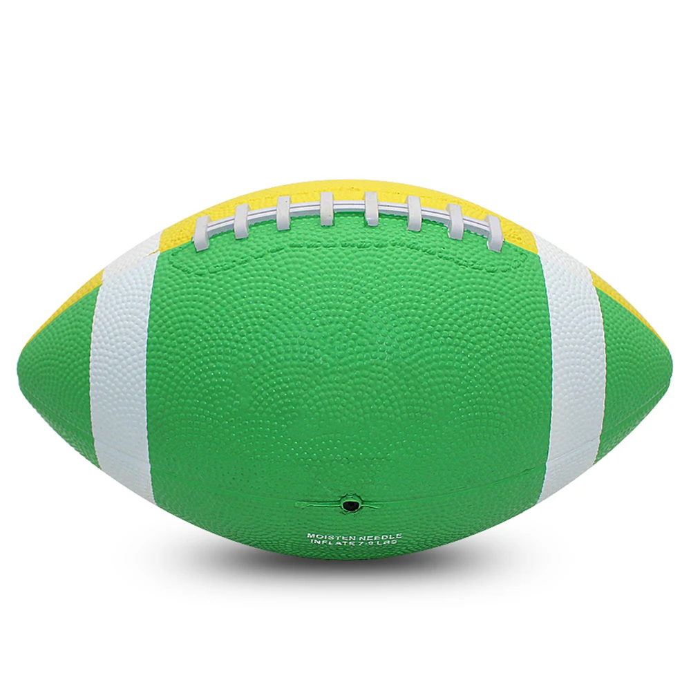  Экспорт хорошее качество мягкая резина Красочный ПВХ регби футбол для тренировок в непрерывном стиле