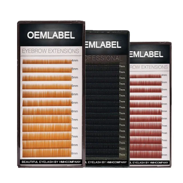 2d false customized packaging box eyelash extension 16 line in a tray manufacturer south korea