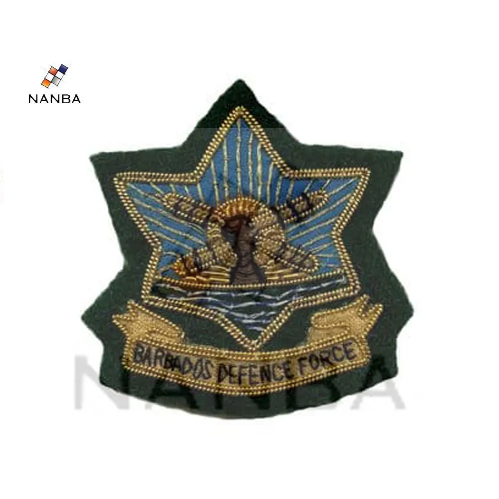 Значки с ручной вышивкой в виде золотых слитков нитками и кепками значки стиле морского корабля короны Королевского флота офицера армии блейзера