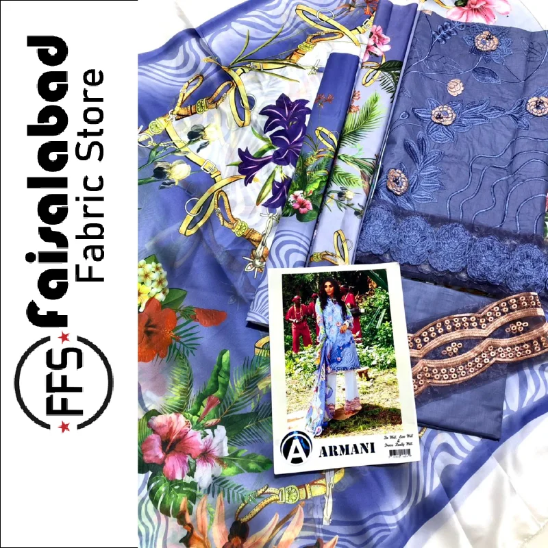  Прошитые/непрошитые вышитые азиатские платья для газона готовность от ткани газон дупатта женщин