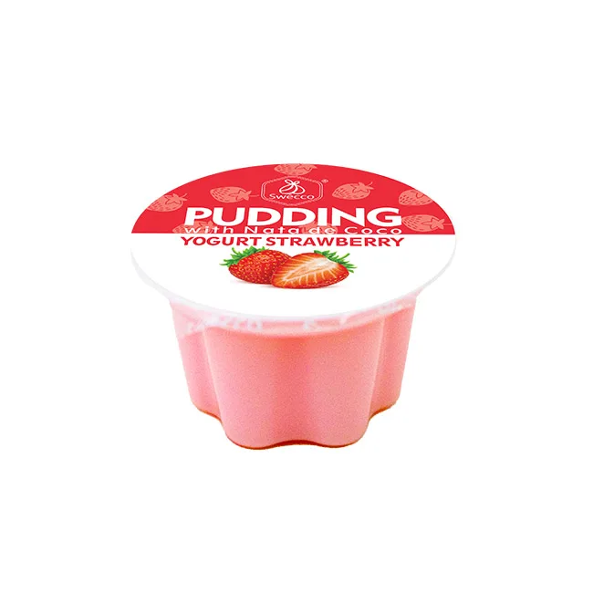 Хит продаж клубничный йогурт пудинг ароматизированный желе вкусный и легкий не слишком сладкий лучший для десерта после еды
