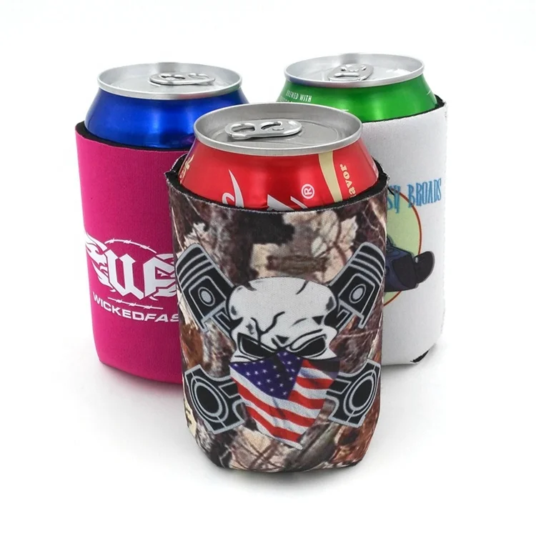
Factory Direct Fashion Custom Full Color Thermal Transfer Printing Neoprene Stubby Beer Can Cooler Holders 