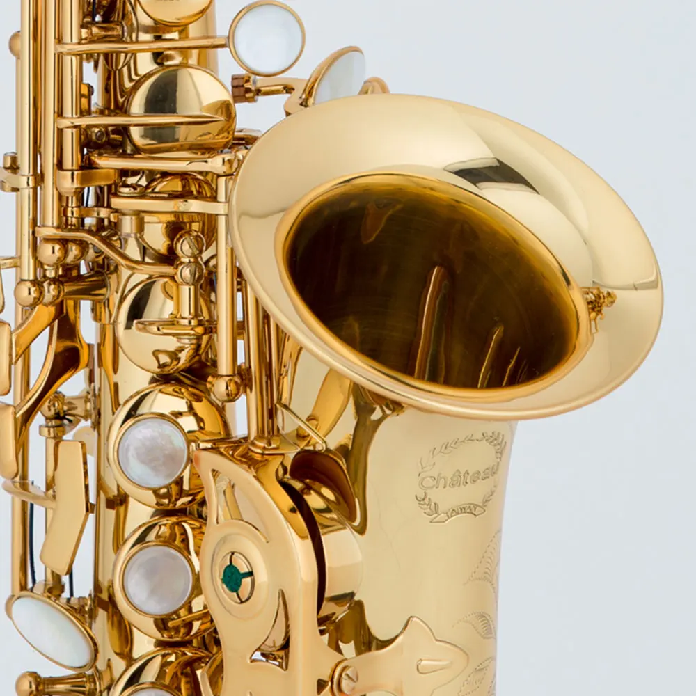 Curved Soprano Sax Price Golden Lacquer Chateau
