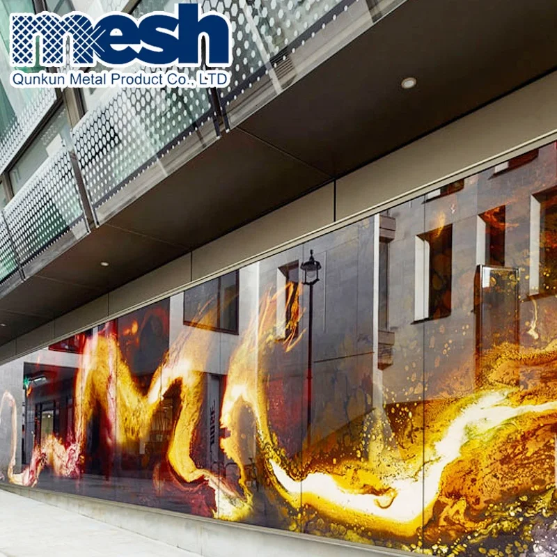 Tempered Laminated Glass Metal Wire Mesh For Room Decoration