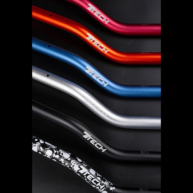 Special Offer Motorcycle Handlebar With Wiring Hole 22.2MM AL606 Black Skull For Universal