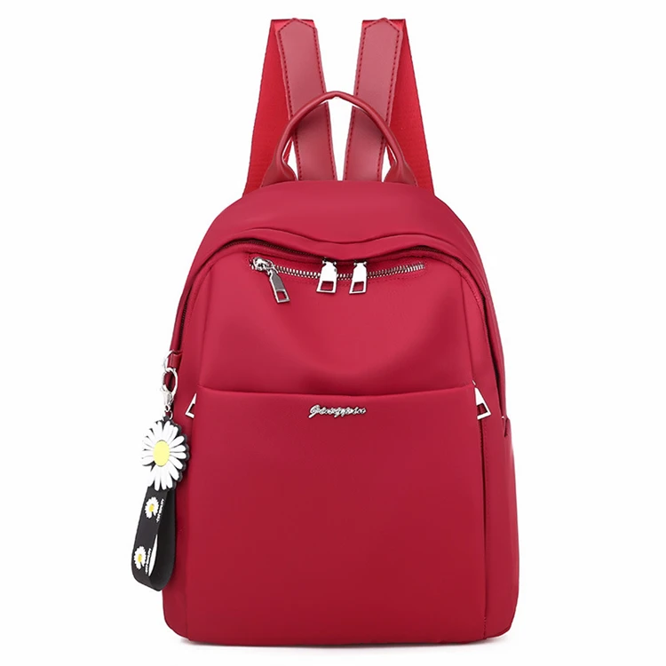 latest black shoulder korean styles cool college nylon cute small backpack for girls