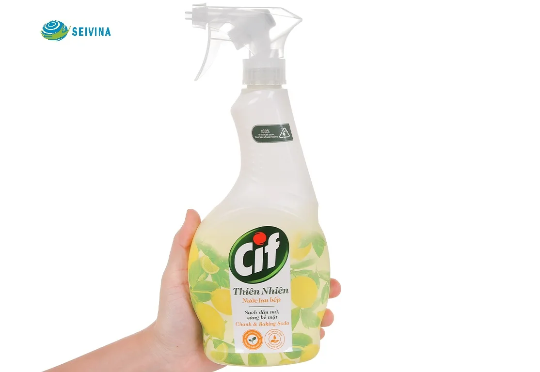 Ciff lemon & baking soda kitchen cleaner remove stubborn stain detergent