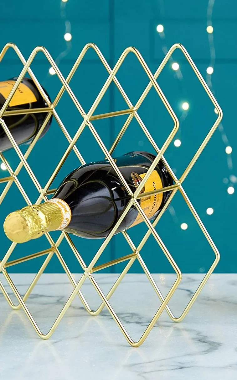 Wholesaler and Supplier Iron Wine Bottle Holder Handcrafted Bottle Rack Bottle Stand Display For Home Hotel and Bar