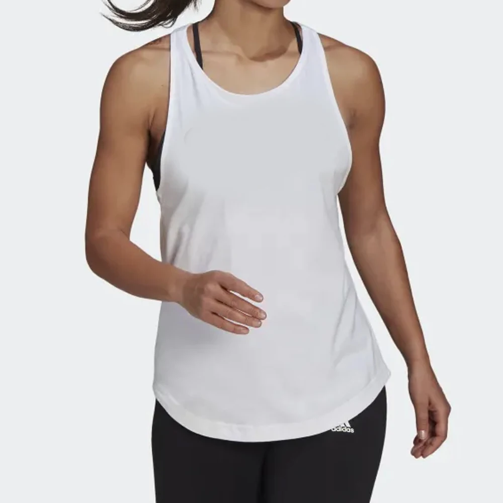 Высококачественная трикотажная спортивная майка с вышивкой для занятий йогой