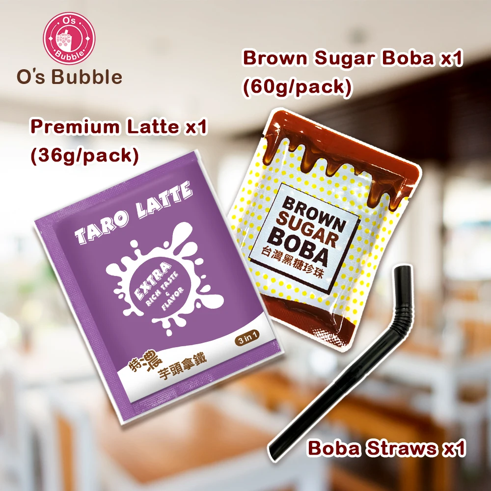 Ready To Drink Taro Latte Flavor Instant Boba Milk Tea Cup