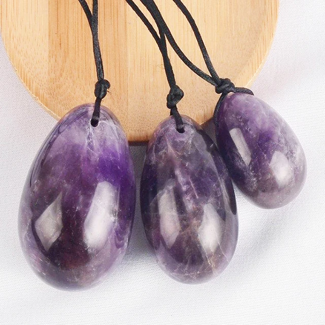 Amethyst Crystal Yoni Egg Massage Healing Egg Wholesale Crystal For Reiki Healing And Crystal Healing Stone